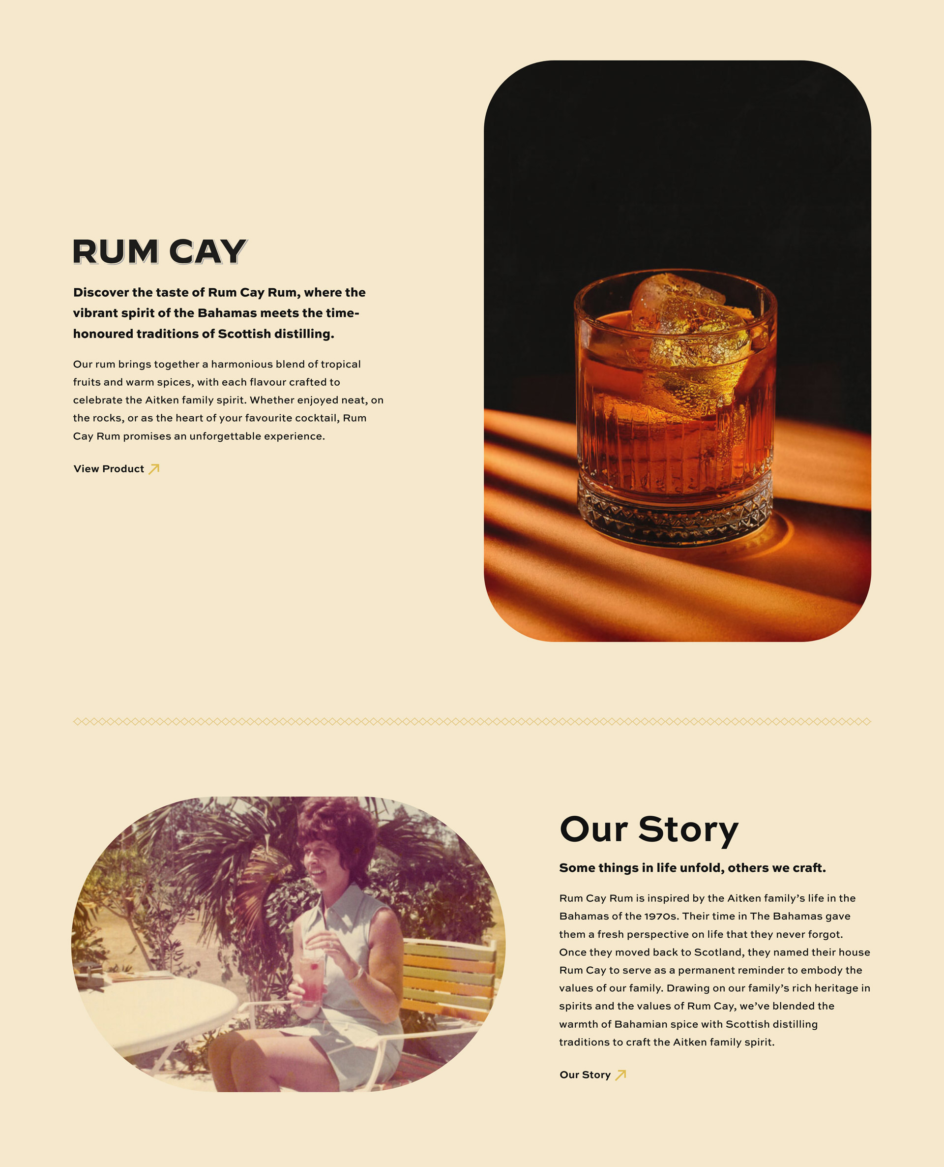 Rum Cay Rum homepage content